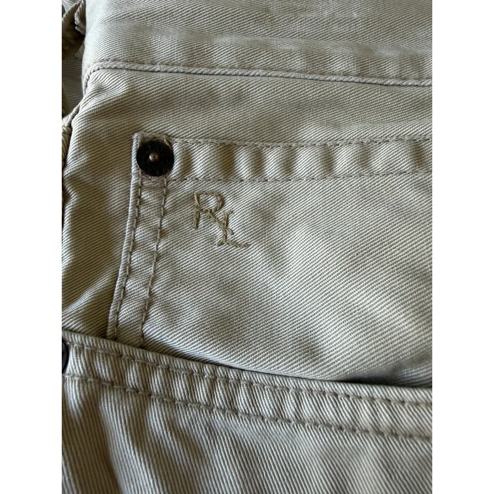 Polo Ralph Lauren Mens Khaki Chino Pants 40x32 Cotton Twill Straight Leg Tan